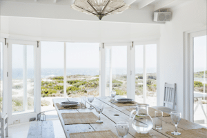 Image of the inside of a beautiful beachfront home.