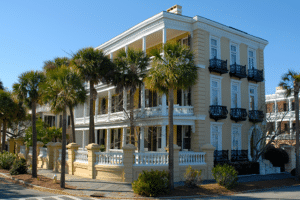 Image of a large, beautiful home in the South Carolina lowcountry.